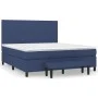 Box spring bed with blue fabric mattress 160x200 cm by , Beds and slatted bases - Ref: Foro24-3136451, Price: 601,83 €, Disco...