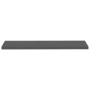 Floating wall shelf 2 pcs glossy gray MDF 120x23.5x3.8 cm by vidaXL, Shelves and shelves - Ref: Foro24-323800, Price: 49,67 €...