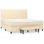 Box spring bed with cream-colored fabric mattress 200x200 cm by , Beds and slatted bases - Ref: Foro24-3136466, Price: 726,22...