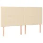 Box spring bed with cream-colored fabric mattress 200x200 cm by , Beds and slatted bases - Ref: Foro24-3136466, Price: 726,22...