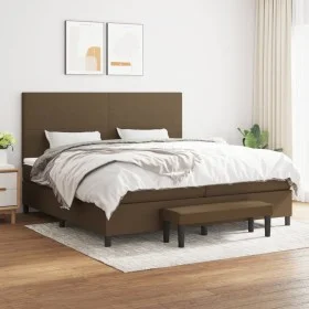 Boxspring-Bett mit dunkelbraunem Stoffmatratze 200x200 cm. von , Betten und Lattenroste - Ref: Foro24-3136464, Preis: 741,05 ...