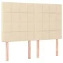 Cama box spring con colchón tela color crema 140x190 cm de , Camas y somieres - Ref: Foro24-3136594, Precio: 509,65 €, Descue...