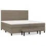 Boxspringbett mit grauem Taupe-Stoffbezug und Matratze 200x200 cm. von , Betten und Lattenroste - Ref: Foro24-3136625, Preis:...