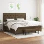 Boxspring-Bett mit dunkelbraunem Stoffmatratze 200x200 cm. von , Betten und Lattenroste - Ref: Foro24-3136864, Preis: 802,33 ...