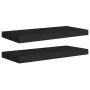 Schwebende Wandregale 2 Stück MDF schwarz 60x23,5x3,8 cm von vidaXL, Regale und Regale - Ref: Foro24-323833, Preis: 38,66 €, ...