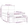 Box spring bed with cream-colored fabric mattress 140x190 cm by , Beds and slatted bases - Ref: Foro24-3136994, Price: 549,80...