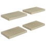 Schwimmende Wandregale 4 Stück MDF Eiche 40x23x3,8 cm von vidaXL, Regale und Regale - Ref: Foro24-323870, Preis: 47,25 €, Rab...