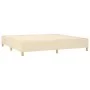 Box spring bed with cream-colored fabric mattress 200x200 cm by , Beds and slatted bases - Ref: Foro24-3137186, Price: 725,96...