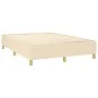 Box spring bed with cream-colored fabric mattress 140x200 cm by , Beds and slatted bases - Ref: Foro24-3137242, Price: 565,94...
