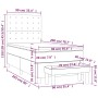 Cama box spring con colchón tela marrón oscuro 90x200 cm de , Camas y somieres - Ref: Foro24-3137448, Precio: 395,72 €, Descu...