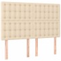 Boxspringbett mit cremefarbenem Stoffmatratze 140x190 cm. von , Betten und Lattenroste - Ref: Foro24-3137474, Preis: 548,92 €...