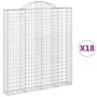 18 units of arched iron gabion baskets 200x30x220/240cm by , Pots and planters - Ref: Foro24-3146250, Price: 2,00 €, Discount: %