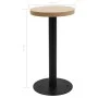 Bistro table light brown MDF 40 cm by , Kitchen and dining tables - Ref: Foro24-286415, Price: 95,51 €, Discount: %