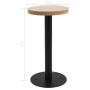 Bistrotisch aus hellbraunem MDF, 40 cm. von , Küchen- und Esstische - Ref: Foro24-286415, Preis: 97,42 €, Rabatt: %