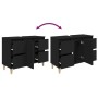 Armario para lavabo madera contrachapada negro 80x33x60 cm de , Tocadores de baño - Ref: Foro24-821269, Precio: 74,06 €, Desc...