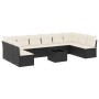 Garden sofa set 11 pieces and black synthetic rattan cushions by , Garden sets - Ref: Foro24-3249935, Price: 603,32 €, Discou...