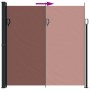 Retractable brown side awning 200x500 cm by , Umbrellas - Ref: Foro24-4004464, Price: 127,26 €, Discount: %