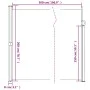 Braune seitliche ausziehbare Markise 200x500 cm. von , Sonnenschirme - Ref: Foro24-4004464, Preis: 124,15 €, Rabatt: %