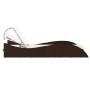 Tumbona con cojín ratán sintético marrón 60x205x73 cm de , Tumbonas - Ref: Foro24-368279, Precio: 159,42 €, Descuento: %