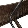 Liegestuhl mit braunem Kunststoff-Rattan-Kissen 60x205x73 cm. von , Liegen - Ref: Foro24-368279, Preis: 156,22 €, Rabatt: %
