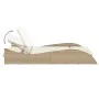 Liegestuhl mit beigen synthetischen Rattankissen 114x205x73 cm von , Liegen - Ref: Foro24-368291, Preis: 262,52 €, Rabatt: %