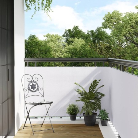 Balkonmarkise aus weißem synthetischem Rattan 400x100 cm von , Zaunpaneele - Ref: Foro24-156285, Preis: 50,69 €, Rabatt: %