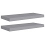 Estante flotante pared 2 uds gris MDF 60x23,5x3,8 cm de vidaXL, Estantes y estanterías - Ref: Foro24-323854, Precio: 34,81 €,...