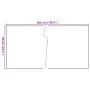 Balkonmarkise aus weißem synthetischem Rattan 500x90 cm von , Zaunpaneele - Ref: Foro24-156287, Preis: 56,69 €, Rabatt: %
