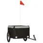 Fahrradanhänger aus schwarzem und grauem Eisen, 45 kg. von , Fahrradanhänger - Ref: Foro24-94084, Preis: 101,70 €, Rabatt: %