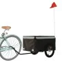 Fahrradanhänger aus schwarzem und grauem Eisen, 45 kg. von , Fahrradanhänger - Ref: Foro24-94084, Preis: 101,70 €, Rabatt: %