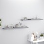 Schwebende Wandregale 2 Stück MDF grau 120x23,5x3,8 cm von vidaXL, Regale und Regale - Ref: Foro24-323863, Preis: 61,00 €, Ra...