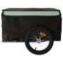 Fahrradanhänger aus schwarzem und grauem Eisen, 45 kg. von , Fahrradanhänger - Ref: Foro24-94084, Preis: 103,81 €, Rabatt: %