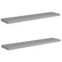 Schwebende Wandregale 2 Stück MDF grau 120x23,5x3,8 cm von vidaXL, Regale und Regale - Ref: Foro24-323863, Preis: 61,00 €, Ra...