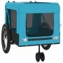 Bicycle pet trailer, iron frame, Oxford fabric, blue and black. by , pet strollers - Ref: Foro24-93939, Price: 122,61 €, Disc...