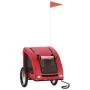 Remolque de bicicleta mascotas hierro tela Oxford rojo de , Cochecitos para mascotas - Ref: Foro24-93964, Precio: 88,67 €, De...