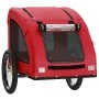 Fahrradanhänger für Haustiere aus Eisen und rotem Oxford-Stoff. von , Kinderwagen für Haustiere - Ref: Foro24-93964, Preis: 9...