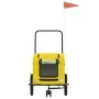 Fahrradanhänger für Haustiere aus Eisen und gelbem Oxford-Stoff. von , Kinderwagen für Haustiere - Ref: Foro24-93987, Preis: ...