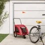 Bicycle pet trailer, iron frame, red Oxford fabric by , pet strollers - Ref: Foro24-93985, Price: 122,56 €, Discount: %