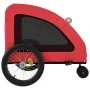 Bicycle pet trailer, iron frame, red Oxford fabric by , pet strollers - Ref: Foro24-93985, Price: 122,56 €, Discount: %