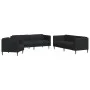 3-piece black fabric sofa set by , Sofas - Ref: Foro24-3209231, Price: 712,07 €, Discount: %