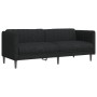 3-piece black fabric sofa set by , Sofas - Ref: Foro24-3209231, Price: 790,80 €, Discount: %