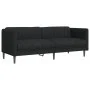 3-piece black fabric sofa set by , Sofas - Ref: Foro24-3209231, Price: 712,07 €, Discount: %