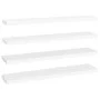 Floating wall shelf 4 pcs MDF white 120x23.5x3.8 cm by vidaXL, Shelves and shelves - Ref: Foro24-323822, Price: 94,68 €, Disc...