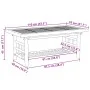 Bamboo coffee table 110x55x45 cm by , Coffee table - Ref: Foro24-368046, Price: 83,62 €, Discount: %
