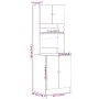 Küchenmöbel aus Sonoma-Eiche-Engineered-Holz 60x50x180 cm von , Küchenschränke - Ref: Foro24-3276639, Preis: 181,60 €, Rabatt: %