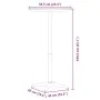 Außentisch mit höhenverstellbarer Aluminium-Bar, Ø59,5x70/109,5 cm. von , Gartentische - Ref: Foro24-4007197, Preis: 90,30 €,...