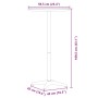 Außentisch mit höhenverstellbarer Aluminium-Bar, Ø59,5x70/109,5 cm. von , Gartentische - Ref: Foro24-4007197, Preis: 92,09 €,...