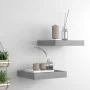 Schwimmende Wandregale 2 Stück MDF grau 23x23,5x3,8 cm von vidaXL, Regale und Regale - Ref: Foro24-323845, Preis: 23,69 €, Ra...