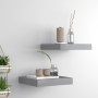Schwimmende Wandregale 2 Stück MDF grau 23x23,5x3,8 cm von vidaXL, Regale und Regale - Ref: Foro24-323845, Preis: 24,18 €, Ra...