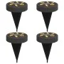 Solar ground lights for garden with warm white spikes, 4 units by , Outdoor lighting - Ref: Foro24-4008194, Price: 21,48 €, D...